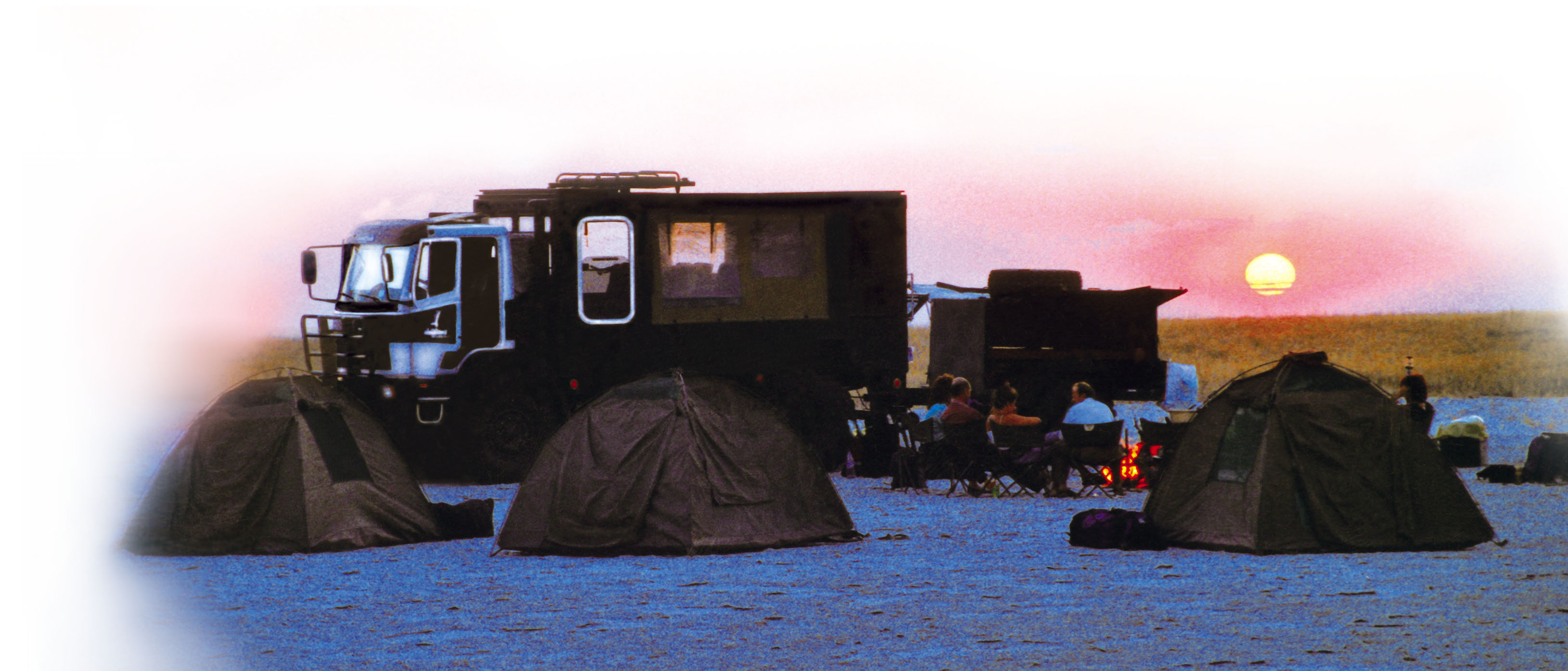 Camping Safari in Afrika: Botswana mit Wüste und Wasser