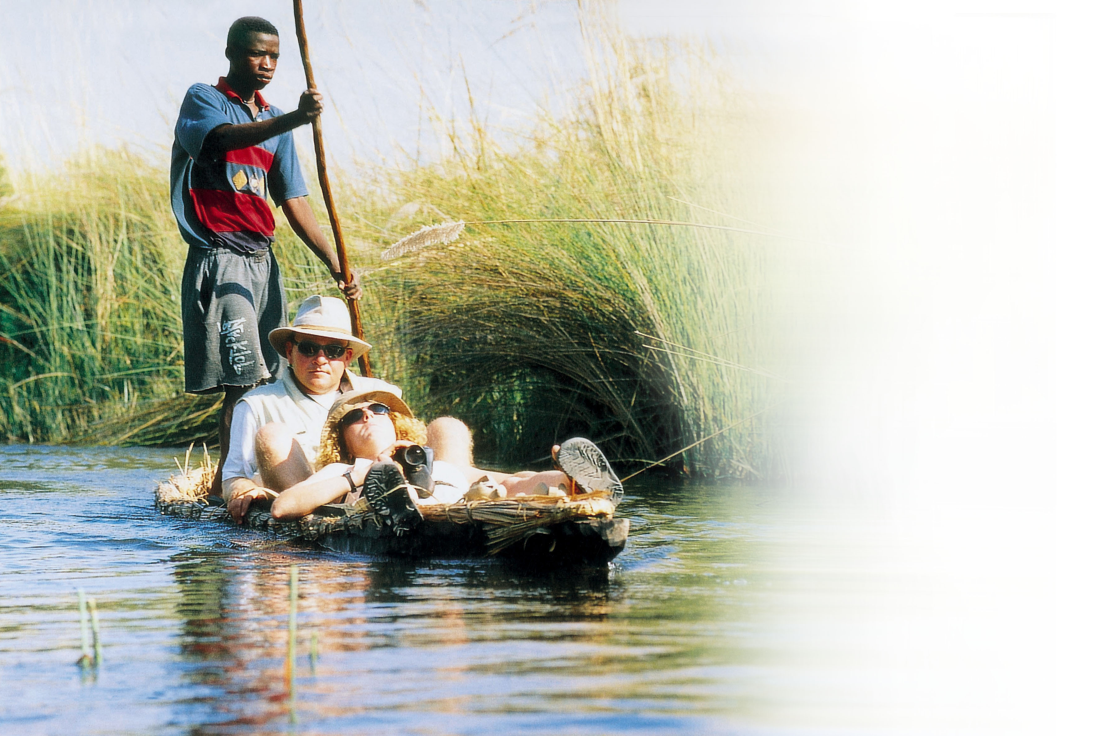 Botswana Safari in Afrika: Mokoro im Okavango Delta