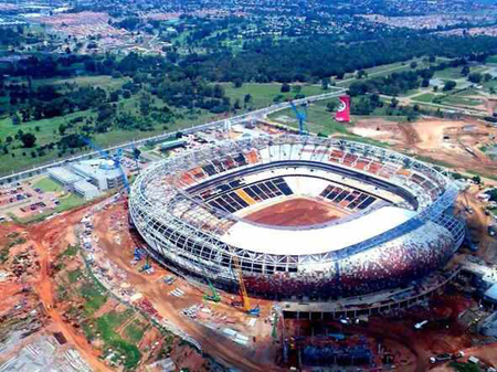 Soccer City Stadion in Soweto - Austragungsort der FIFA WM 2010 in Südafrika. Foto: South African Tourism