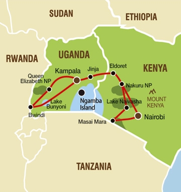 Uganda und Kenia als Rundreise ab Nairobi