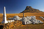 Schlachtfeld in Isandhlwana nahe der Isibindi Zulu Lodge, Südafrika Schlachtfeld in Isandhlwana nahe der Isibindi Zulu Lodge, Südafrika
