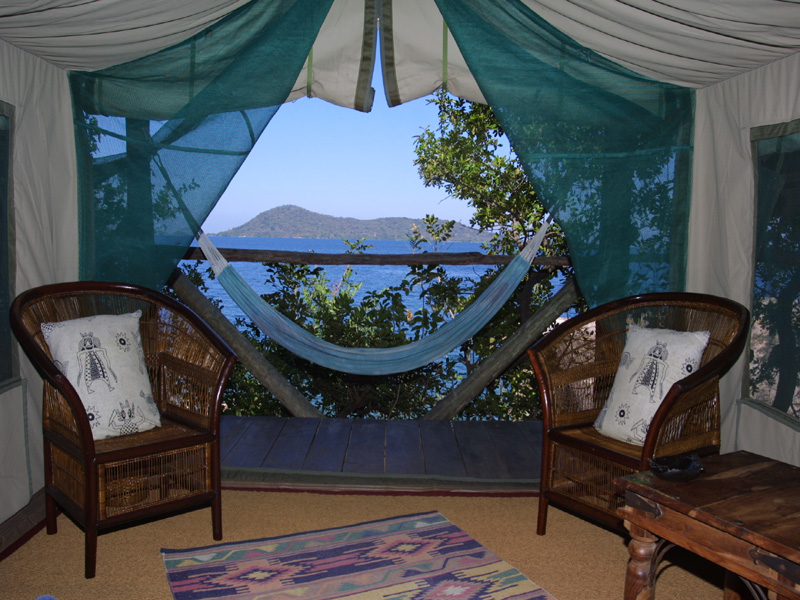 Afrika Exklusiv: Zelt-Suite auf einer Insel im Malawisee